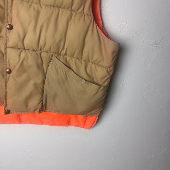Vintage reversible hunting puffer vest jacket - Picture 2 of 12